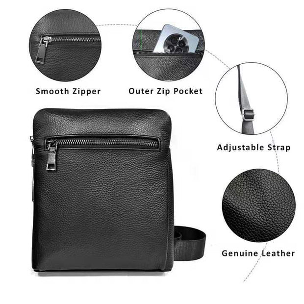 Fingerprint Lock New Men'S Cross Body Bag Luxury