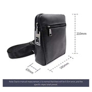 Fingerprint Lock New Men'S Cross Body Bag Luxury
