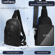 Fingerprint Men Bag Cross Bag, Black