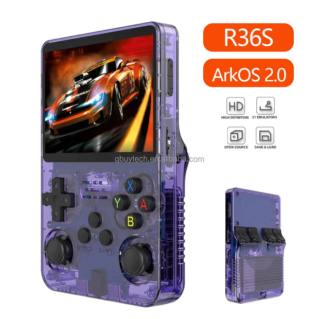 Retro Screen Handheld Game Console Open Source Linux System 64GB R36S Handheld Pocket Video Games Player