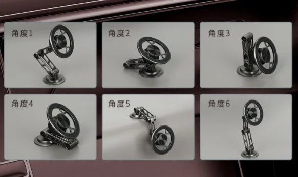 Strong Magnetic Alloy  Stable 1080 Degree Rotation Folding Arm Bracket Car Dashboard Mount Phone Holder